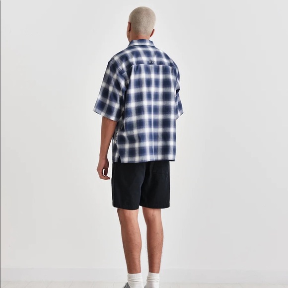 Hayhill Shirt Navy Ombre Check Wax London - Picture 2 of 6